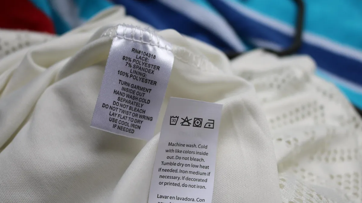 labels on shirts