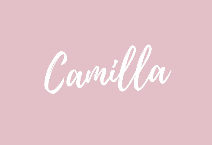 camila written in a cholo font