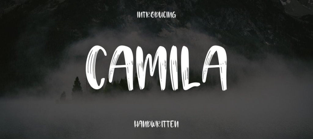 camila written in a cholo font