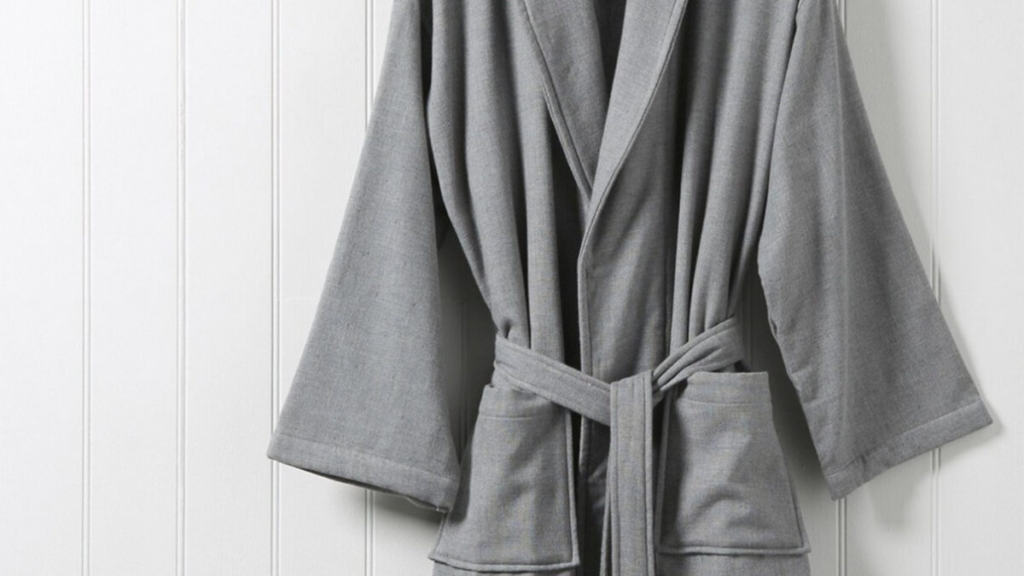 cotton long bathrobe