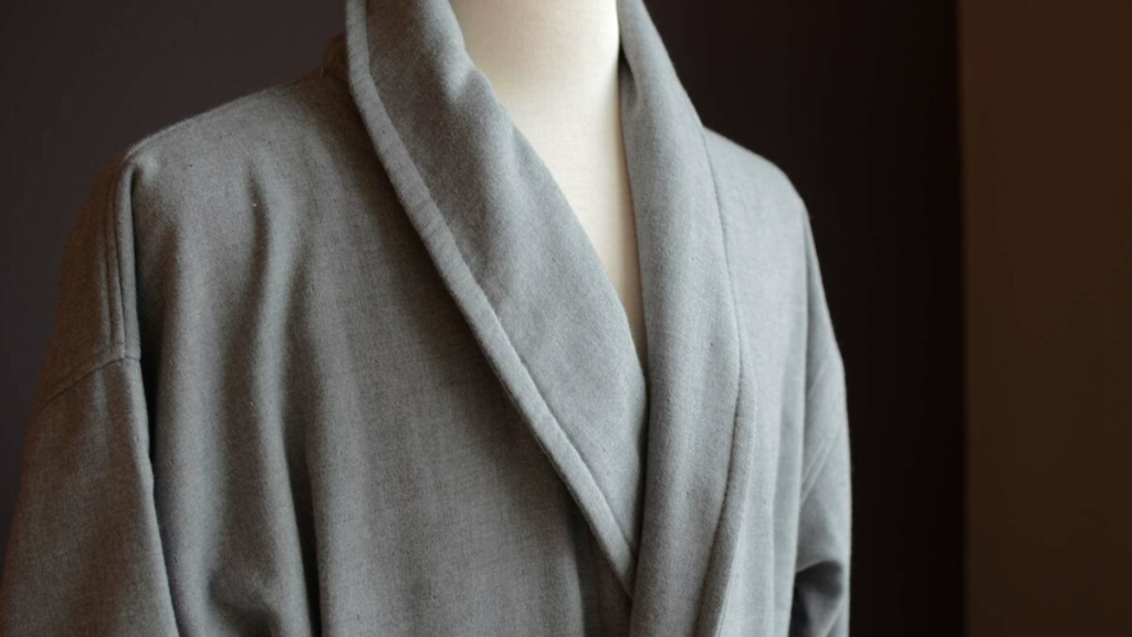 cotton long bathrobe